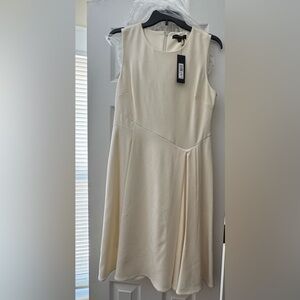 Donna Karan Cream Midi Dress